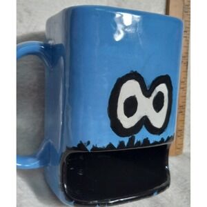GOOGLE" Cookie Monster  Large  Mug With  Embossed Eyes,  Rare  Find cookie spot